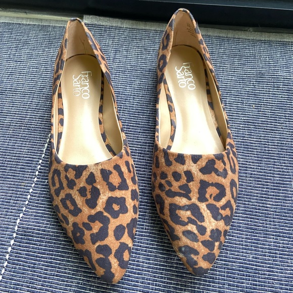 COPY - Franco Sarto size 9 d’Orsay flats new without tags Leopard print - Picture 4 of 8